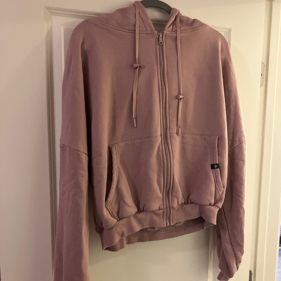 NWOT Blogilates POPFLEX Zip Cloud Hoodie S/M Blush - Picture 1 of 3